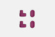 Studio photo showing the maroon rubber feet  on a white background #feet-color_maroon