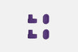 Studio photo showing the purple rubber feet  on a white background #feet-color_purple