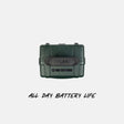 Green portable battery pack with 'Turtleback' branding on a white background #base-color_green