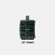 Green suitcase with 'Tie-Downs' text on a white background #base-color_green