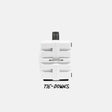 White tie-down system with black accents on a white background #base-color_white