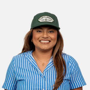 lifestyle green turtlebox hat