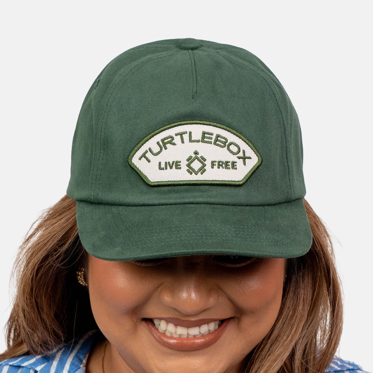 lifestyle green turtlebox hat