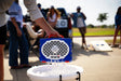 A lifestyle photo of a Blue & Orange Original Gen 3 speaker. #speaker-color_blue-orange-gameday-series