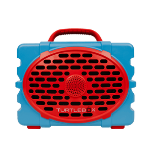 Baby Blue & Red speaker studio image