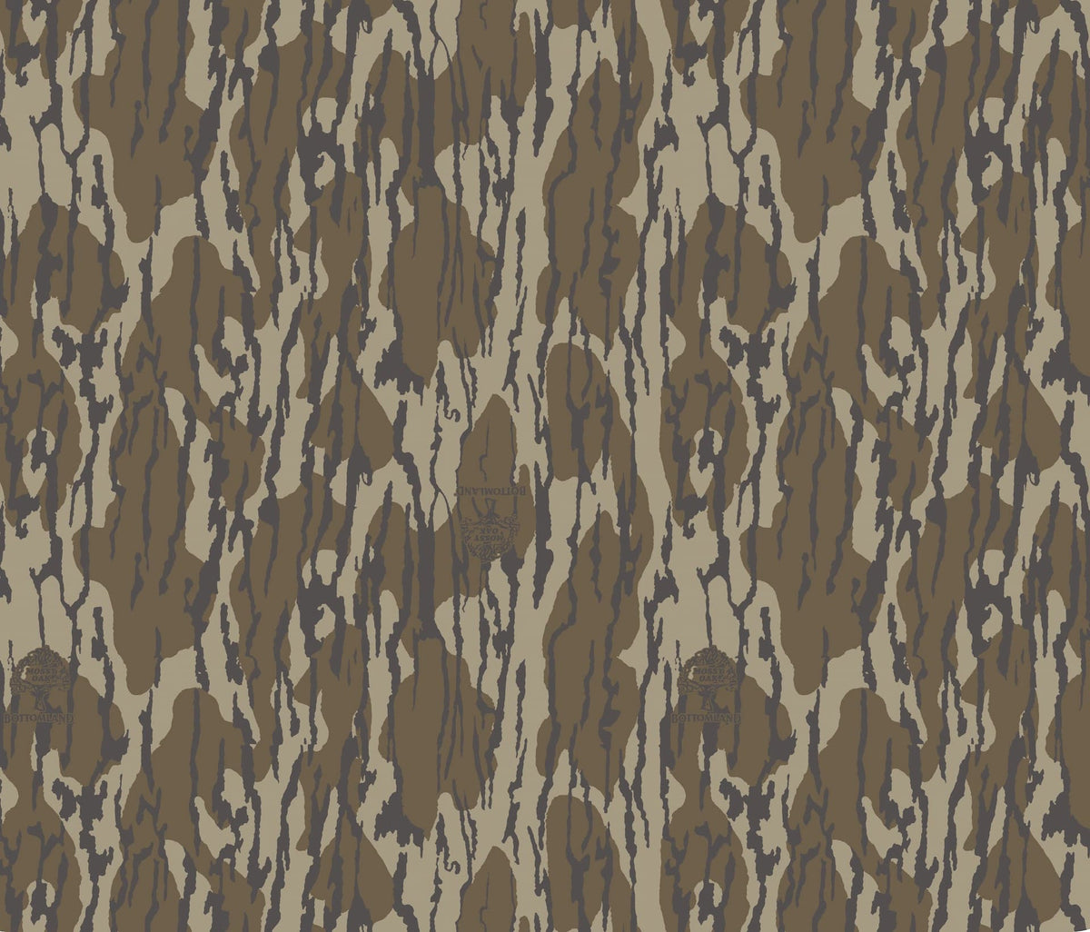 A close-up of a camouflage pattern with irregular organic shapes in brown, tan, and dark gray, filling the entire frame.