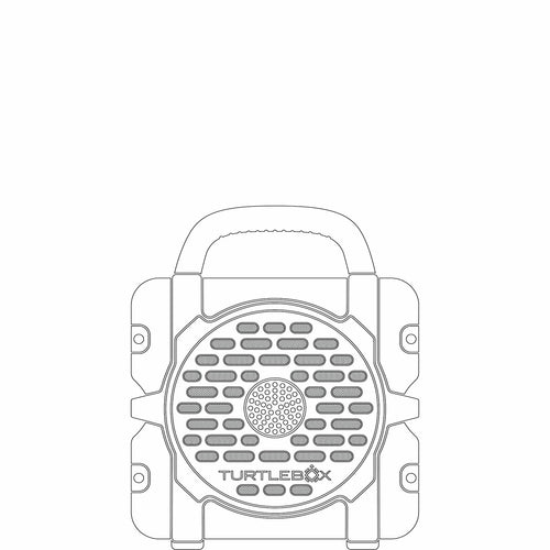 Black clutch bag with decorative elements on a light gray background