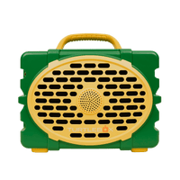 Green & Yellow speaker studio image