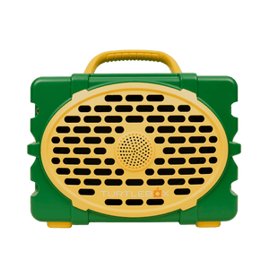 Green & Yellow speaker studio image