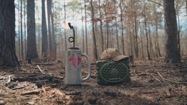 Video showing the collaboration between Mossy Oak & Turtlebox. This collaboration includes the introduction of the full Foliage Turtlebox Speaker. Images show the speaker in the woods during different scenes.