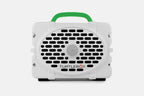Turtlebox Original speaker in white with kelly green handle no-gallery